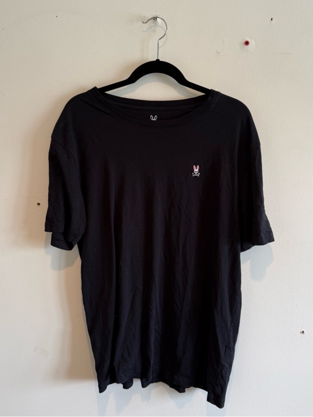 Psycho Bunny Black Men's Crew Neck Graphic Tee Streetwear Indie Skater Hype